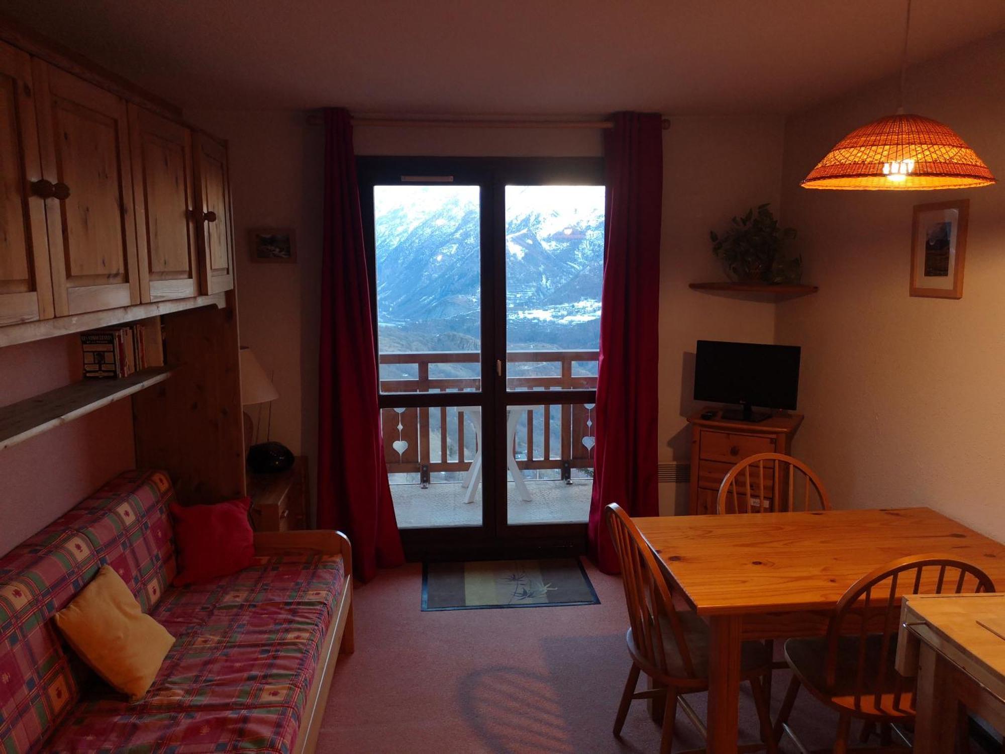 Studio Coin Montagne A Auris En Oisans Avec Vue Magnifique Eksteriør bilde